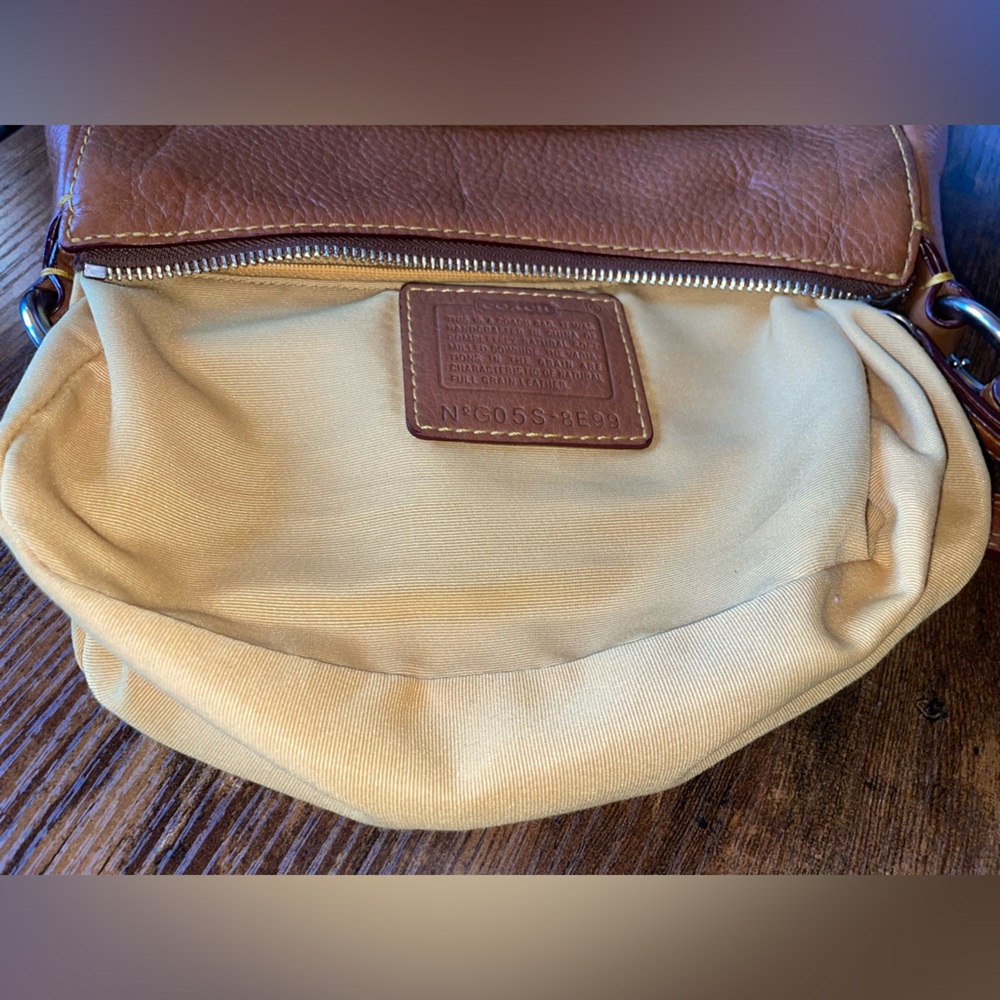 SOLD Coach (8E99) Chelsea Pebble Leather Shoulder Bag with Free bag scarf - Picture 14 of 16